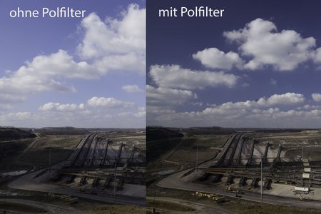 Substitute a polarizing filter with image processing
