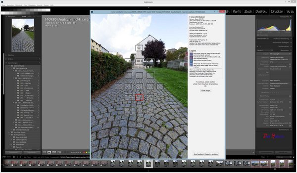 Fokuspunkte anzeigen lassen in Lightroom
