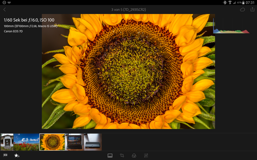Lightroom Mobile auf Android