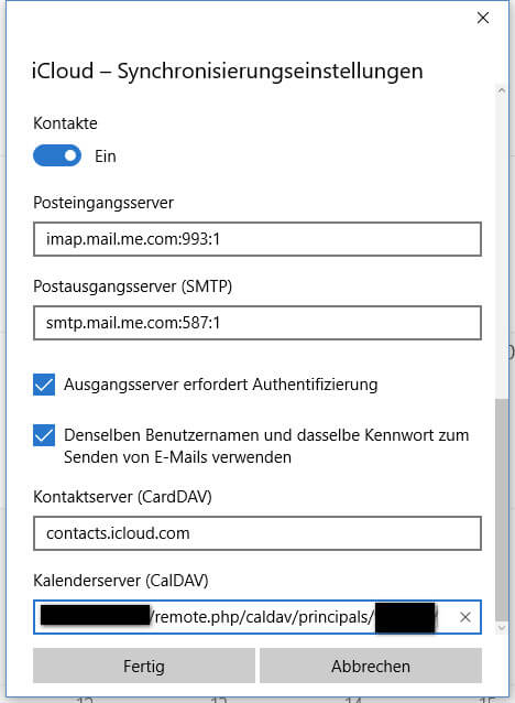 Owncloud,Android und Windows 10 II