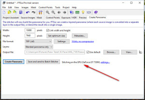 PTGui 10 and GPU support