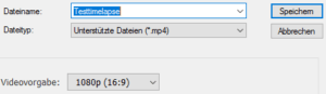Timelapse Video mit Lightroom