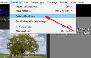 Lightroom Katalog aufräumen