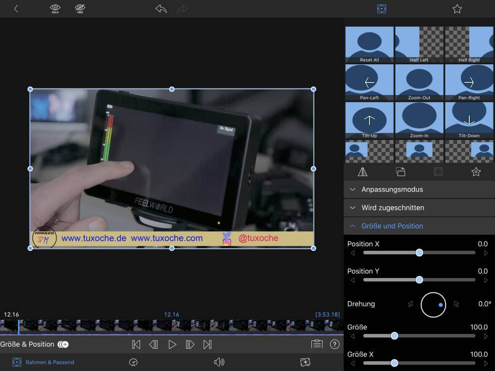 Videobearbeitung mit dem iPad Air