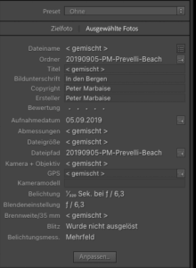 Lightroom Classic V11 mit verbesserter Metadaten Verwaltung