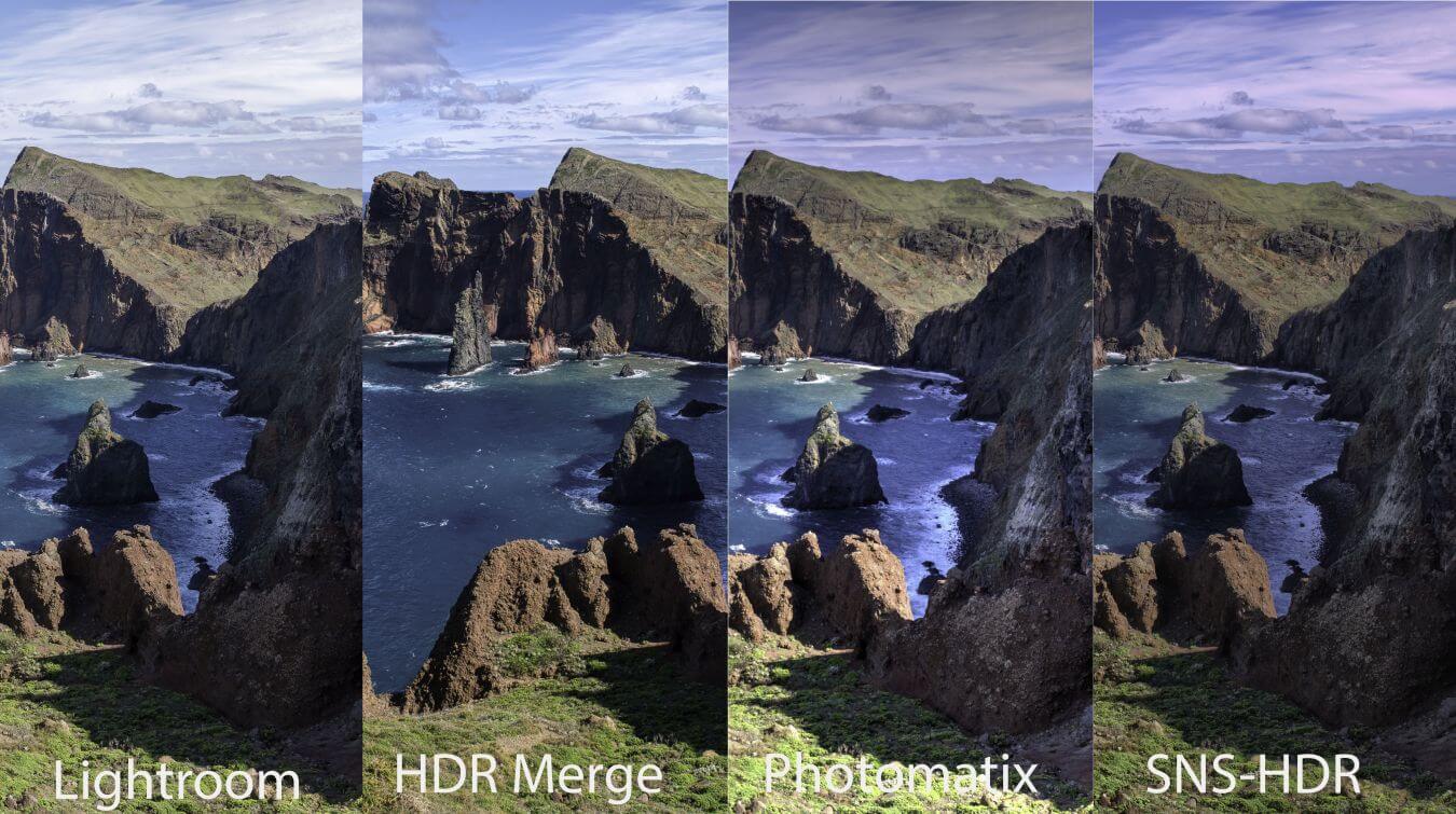Vergleich der HDR Tools HDR Merge, Lightroom, Photomatix und SNS-HDR