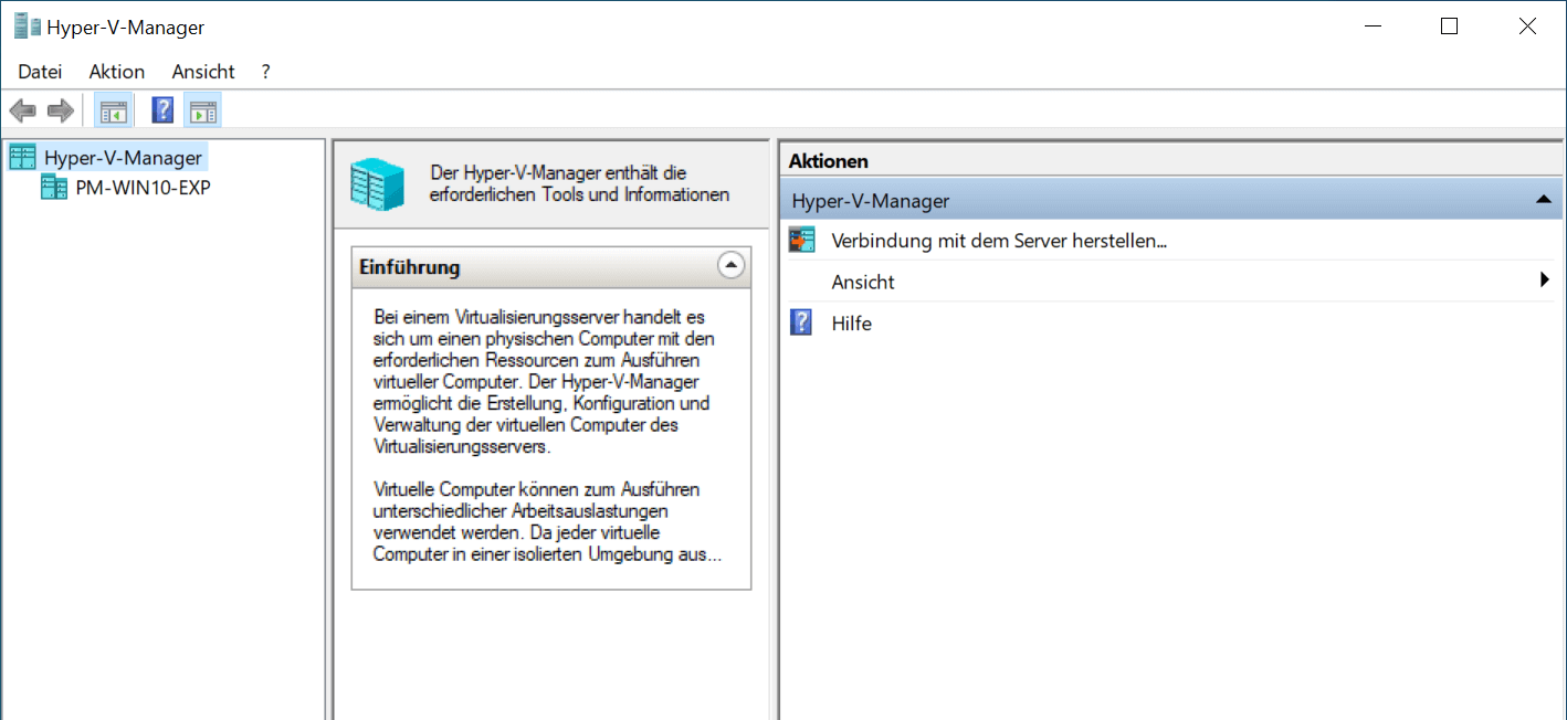 Software ausprobieren unter Windows 10 in virtuellen Maschinen