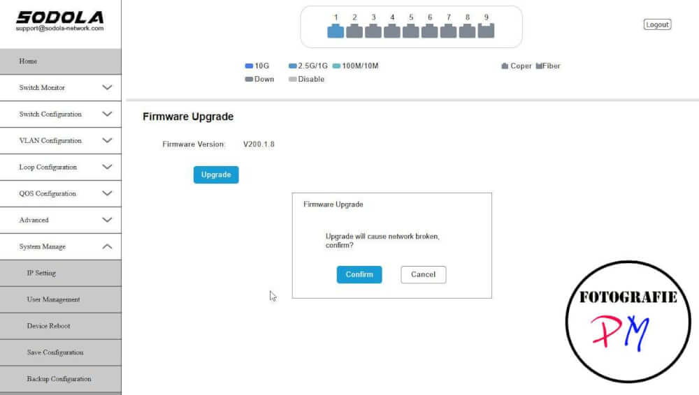Sodola Managed Switch für 2.5 GBit Netzwerk
