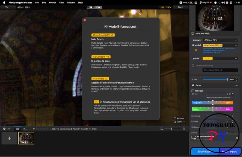 Peppe deine Bilder mit AIArty Image Enhancer auf