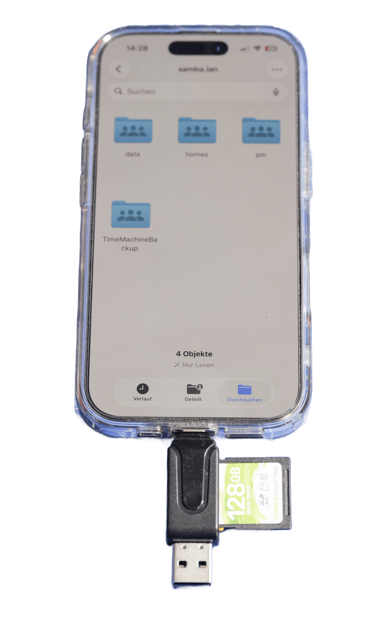 Efficient data backup of photos and videos on the go