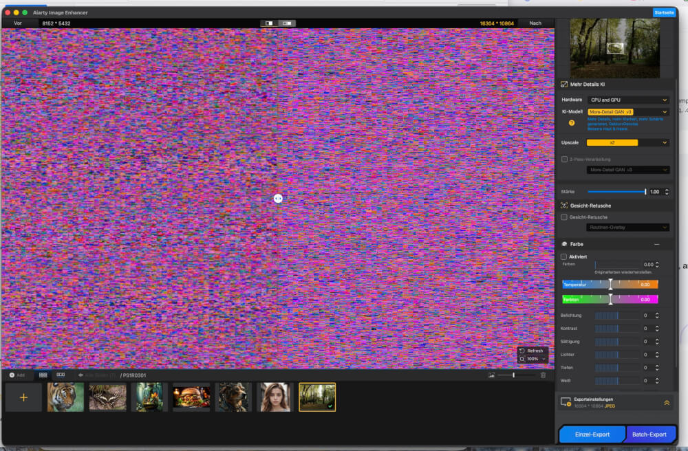 Peppe deine Bilder mit AIArty Image Enhancer auf