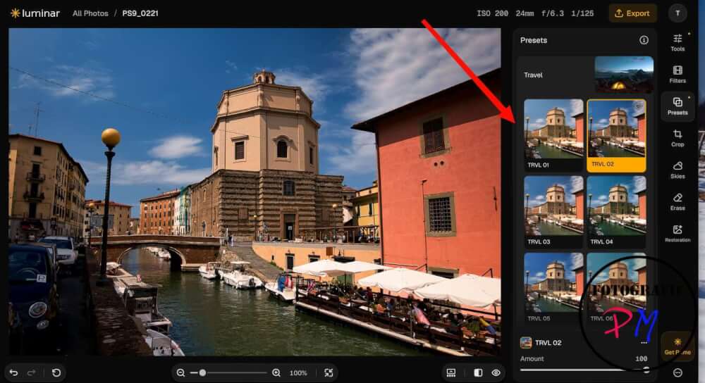 Use Luminar for free in your browser?