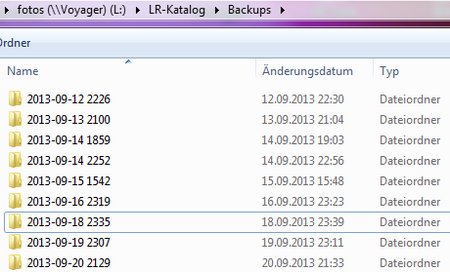 Datensicherung Windows und Lightroom