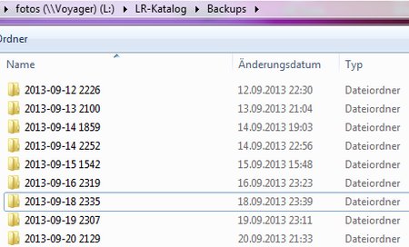 Datensicherung Windows und Lightroom