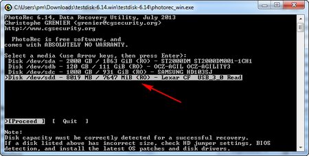 Data retrieval on formatted memory cards